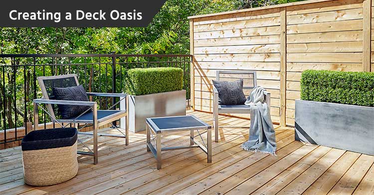 creating a deck oasis featured iamge
